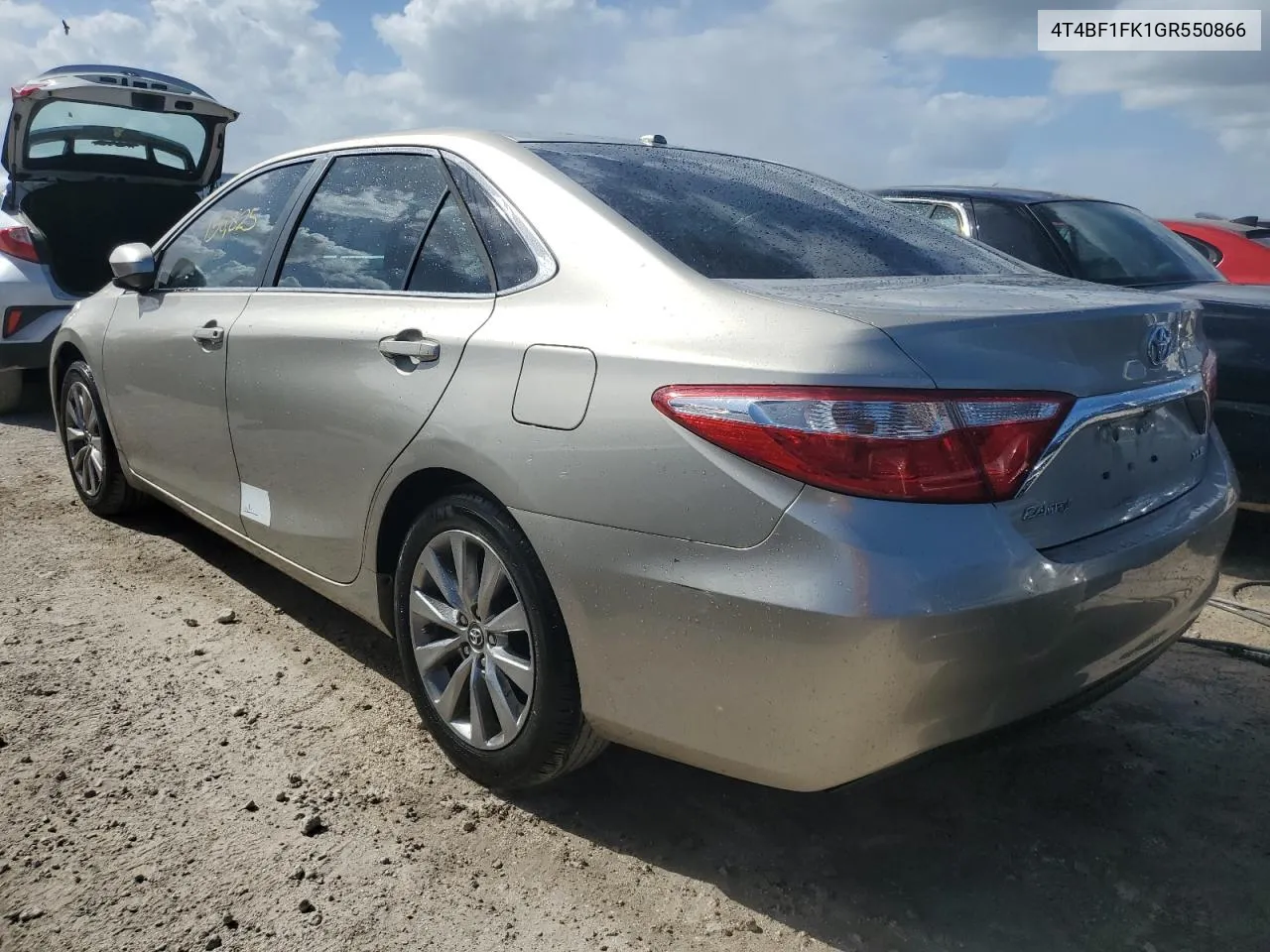 2016 Toyota Camry Le VIN: 4T4BF1FK1GR550866 Lot: 77244034