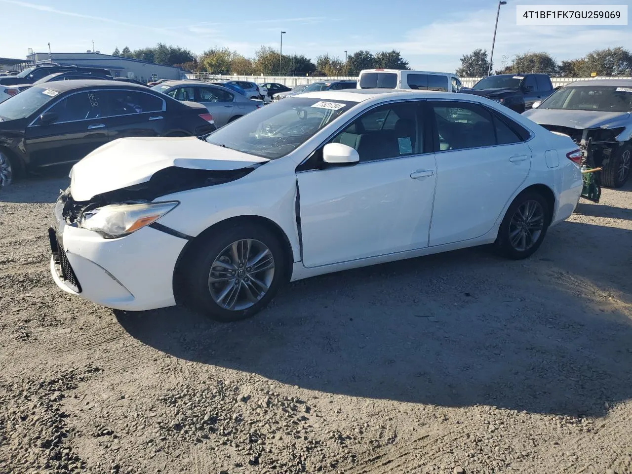 2016 Toyota Camry Le VIN: 4T1BF1FK7GU259069 Lot: 77521734