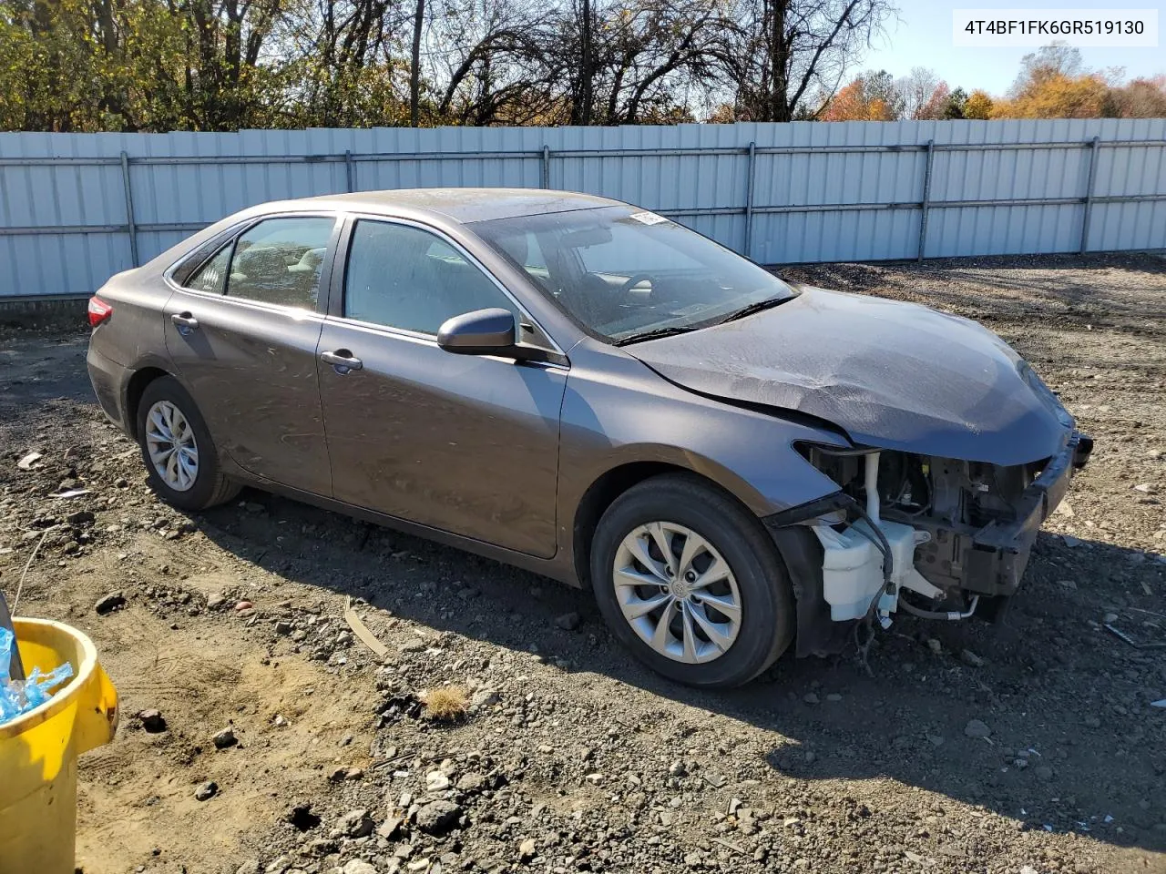 2016 Toyota Camry Le VIN: 4T4BF1FK6GR519130 Lot: 77642774