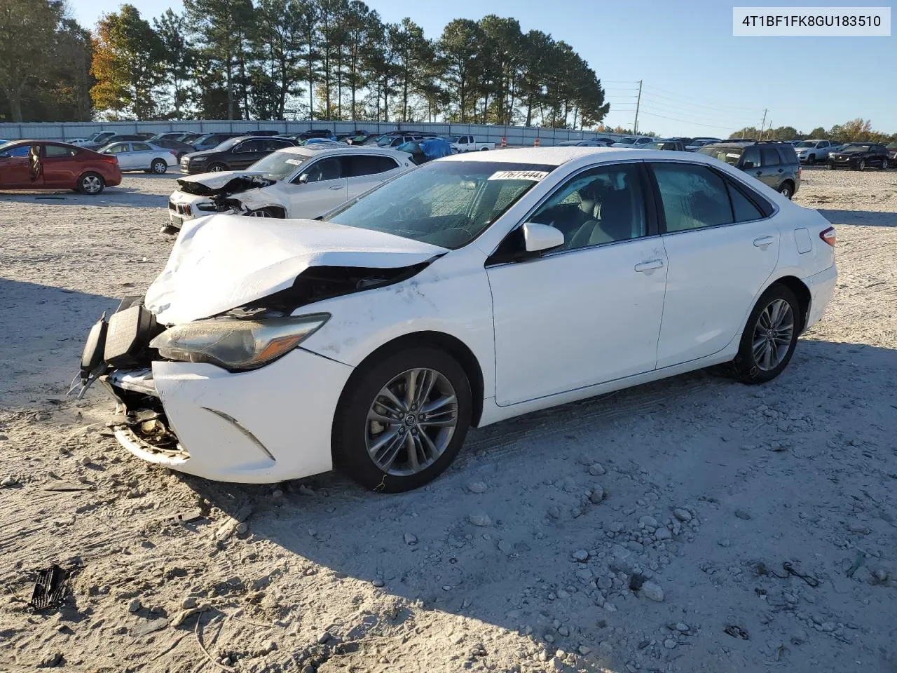 2016 Toyota Camry Le VIN: 4T1BF1FK8GU183510 Lot: 77677444