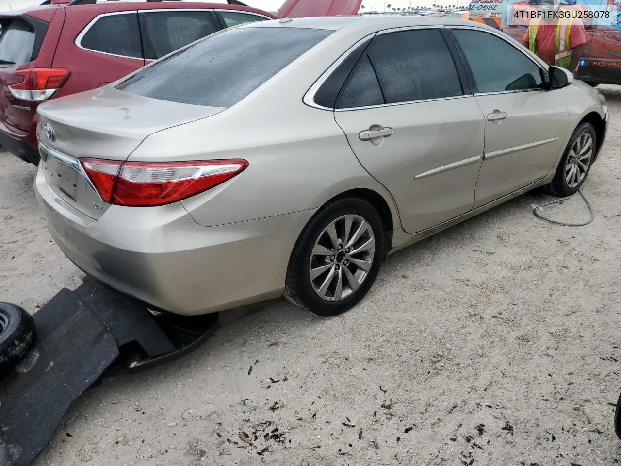 2016 Toyota Camry Le VIN: 4T1BF1FK3GU258078 Lot: 77746124