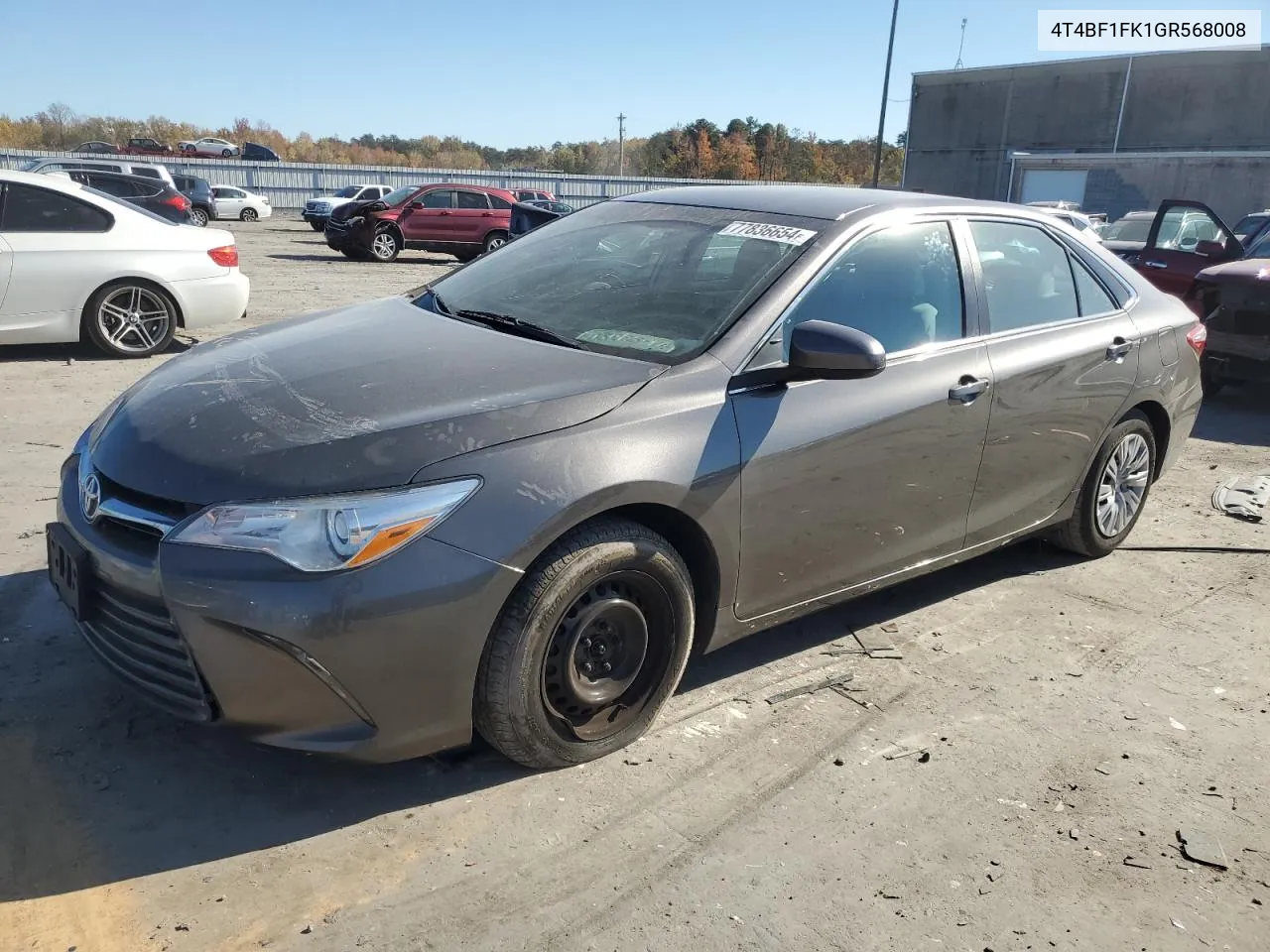 2016 Toyota Camry Le VIN: 4T4BF1FK1GR568008 Lot: 77836654