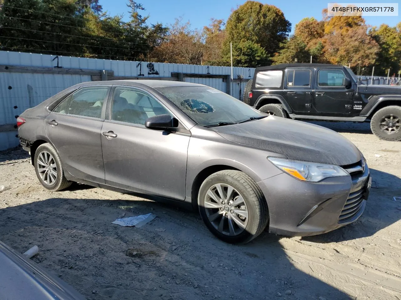 4T4BF1FKXGR571778 2016 Toyota Camry Le