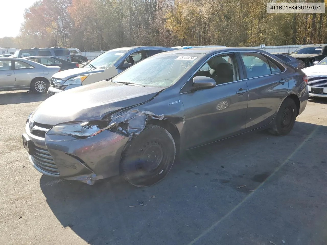 2016 Toyota Camry Hybrid VIN: 4T1BD1FK4GU197071 Lot: 78149414