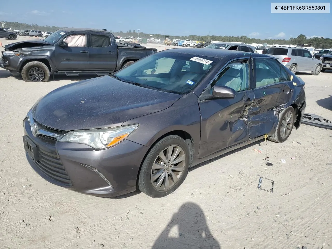 2016 Toyota Camry Le VIN: 4T4BF1FK6GR550801 Lot: 78206114