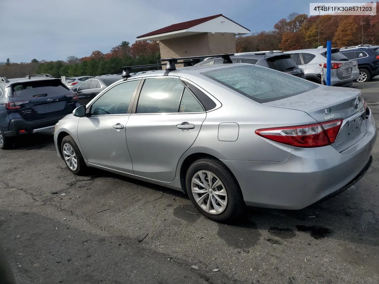 4T4BF1FK3GR571203 2016 Toyota Camry Le