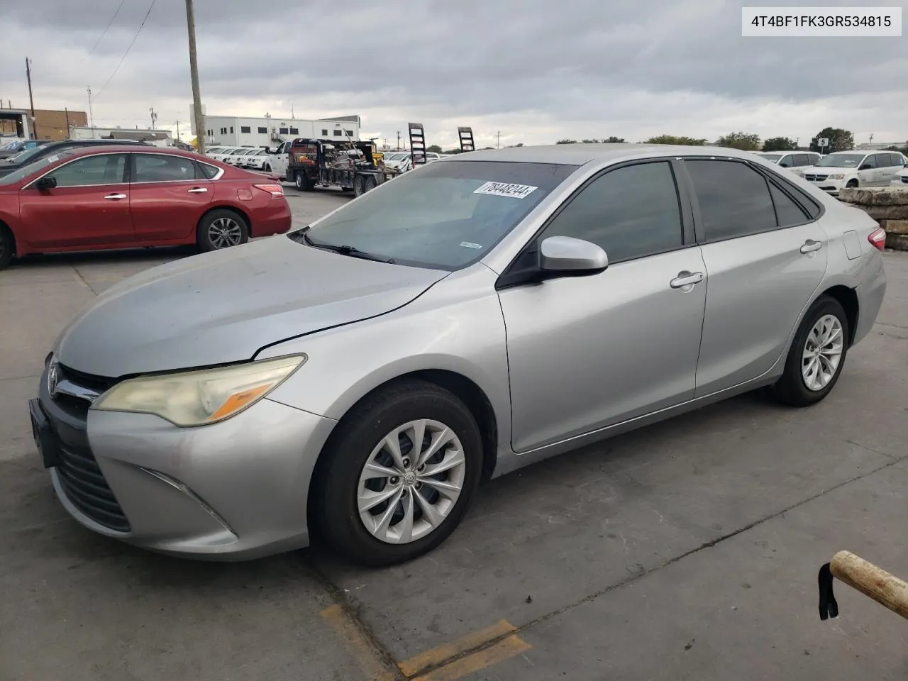 2016 Toyota Camry Le VIN: 4T4BF1FK3GR534815 Lot: 78448244