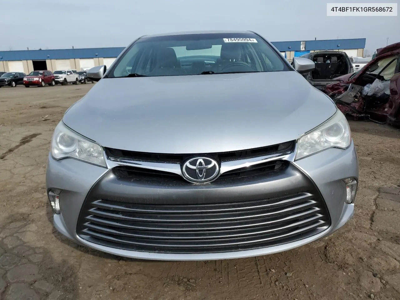 2016 Toyota Camry Le VIN: 4T4BF1FK1GR568672 Lot: 78495994