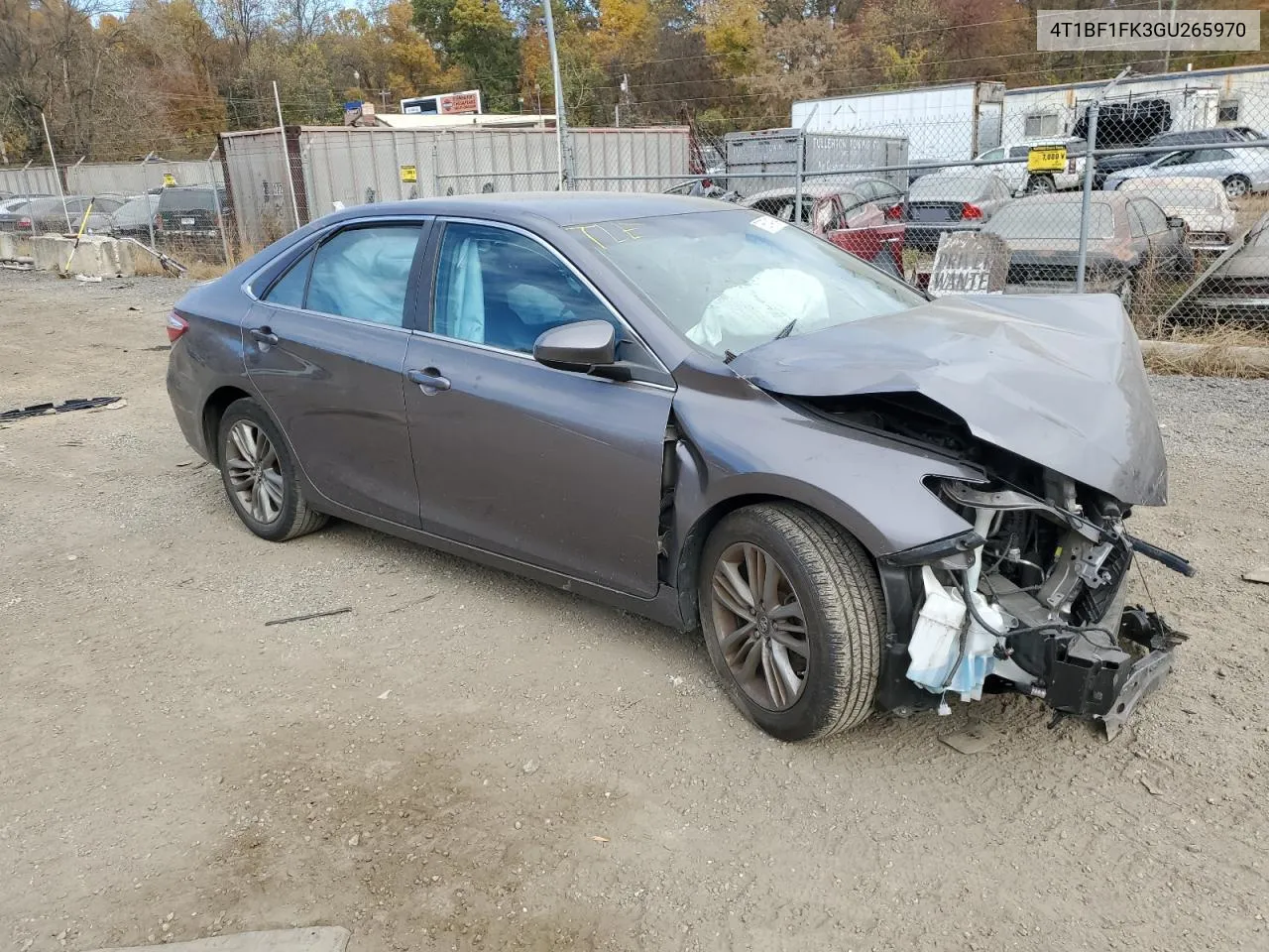 2016 Toyota Camry Le VIN: 4T1BF1FK3GU265970 Lot: 78674194