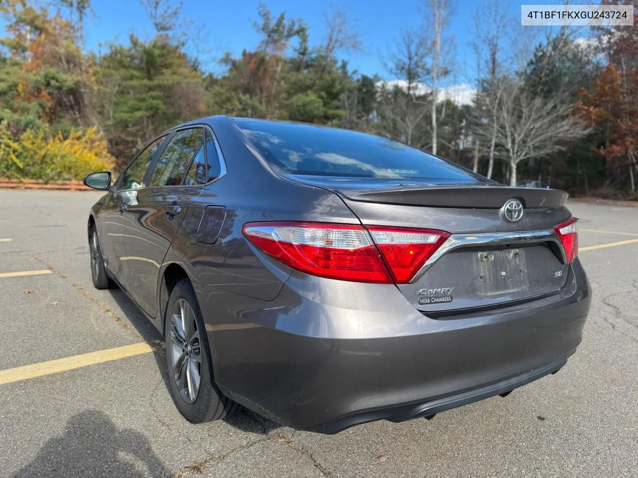 2016 Toyota Camry Le VIN: 4T1BF1FKXGU243724 Lot: 78727764