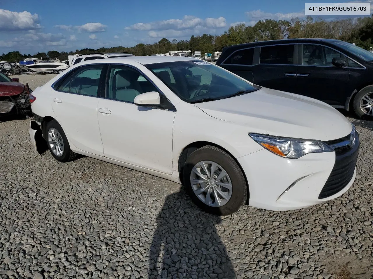 2016 Toyota Camry Le VIN: 4T1BF1FK9GU516703 Lot: 78777674