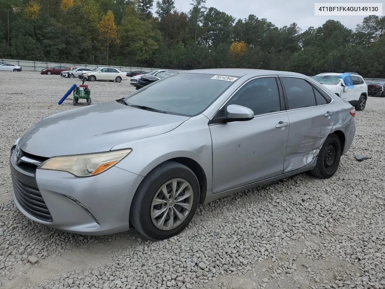 2016 Toyota Camry Le VIN: 4T1BF1FK4GU149130 Lot: 78814264