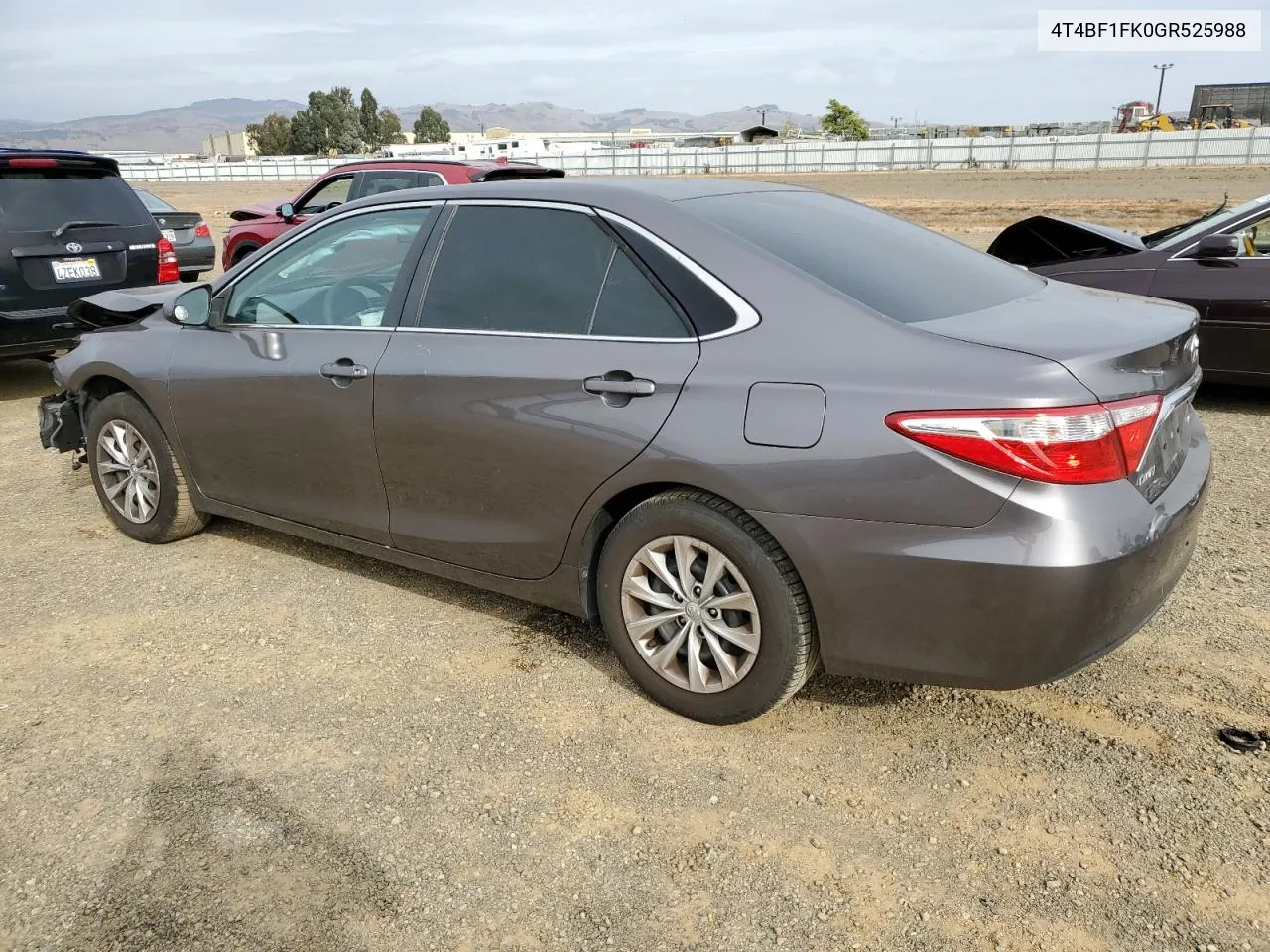 2016 Toyota Camry Le VIN: 4T4BF1FK0GR525988 Lot: 78836104