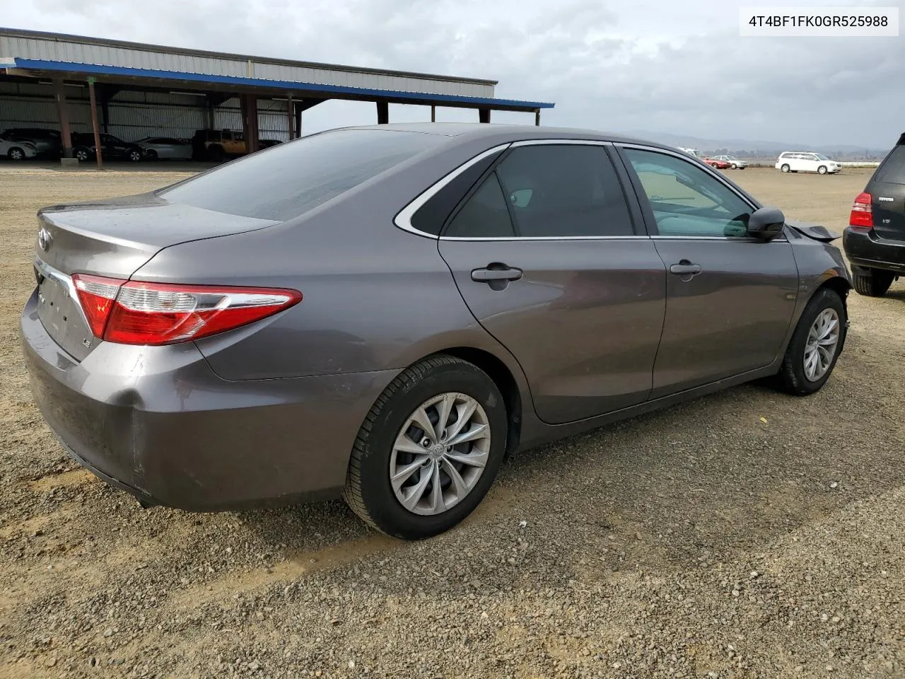 2016 Toyota Camry Le VIN: 4T4BF1FK0GR525988 Lot: 78836104