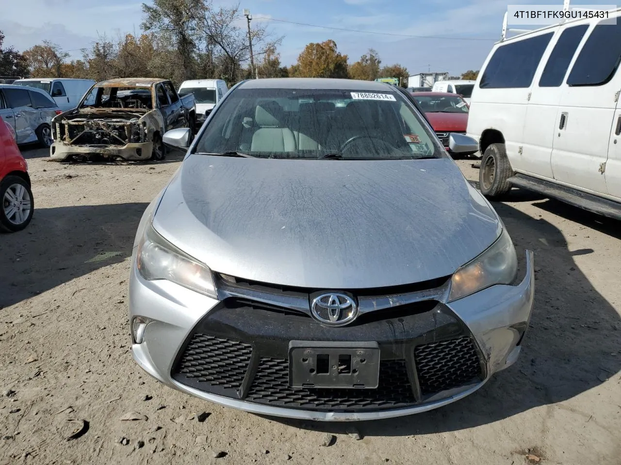 2016 Toyota Camry Le VIN: 4T1BF1FK9GU145431 Lot: 78852614