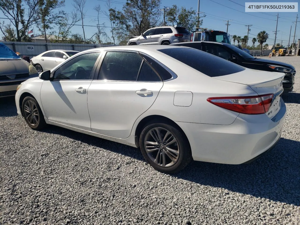 2016 Toyota Camry Le VIN: 4T1BF1FK5GU219363 Lot: 78947834