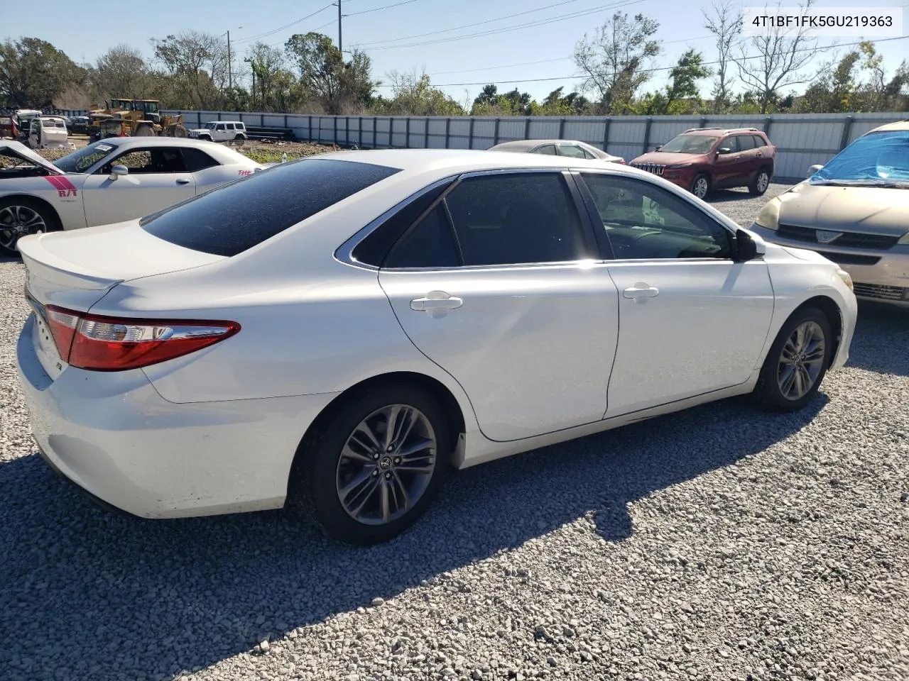 2016 Toyota Camry Le VIN: 4T1BF1FK5GU219363 Lot: 78947834