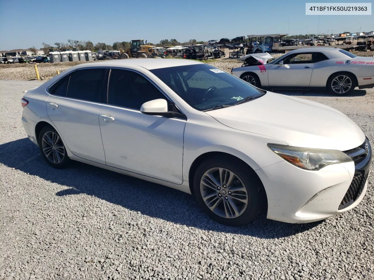 2016 Toyota Camry Le VIN: 4T1BF1FK5GU219363 Lot: 78947834