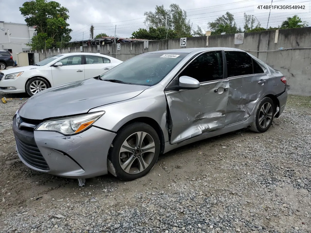 2016 Toyota Camry Le VIN: 4T4BF1FK3GR548942 Lot: 79199084