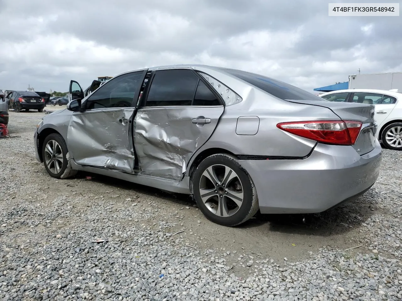 2016 Toyota Camry Le VIN: 4T4BF1FK3GR548942 Lot: 79199084