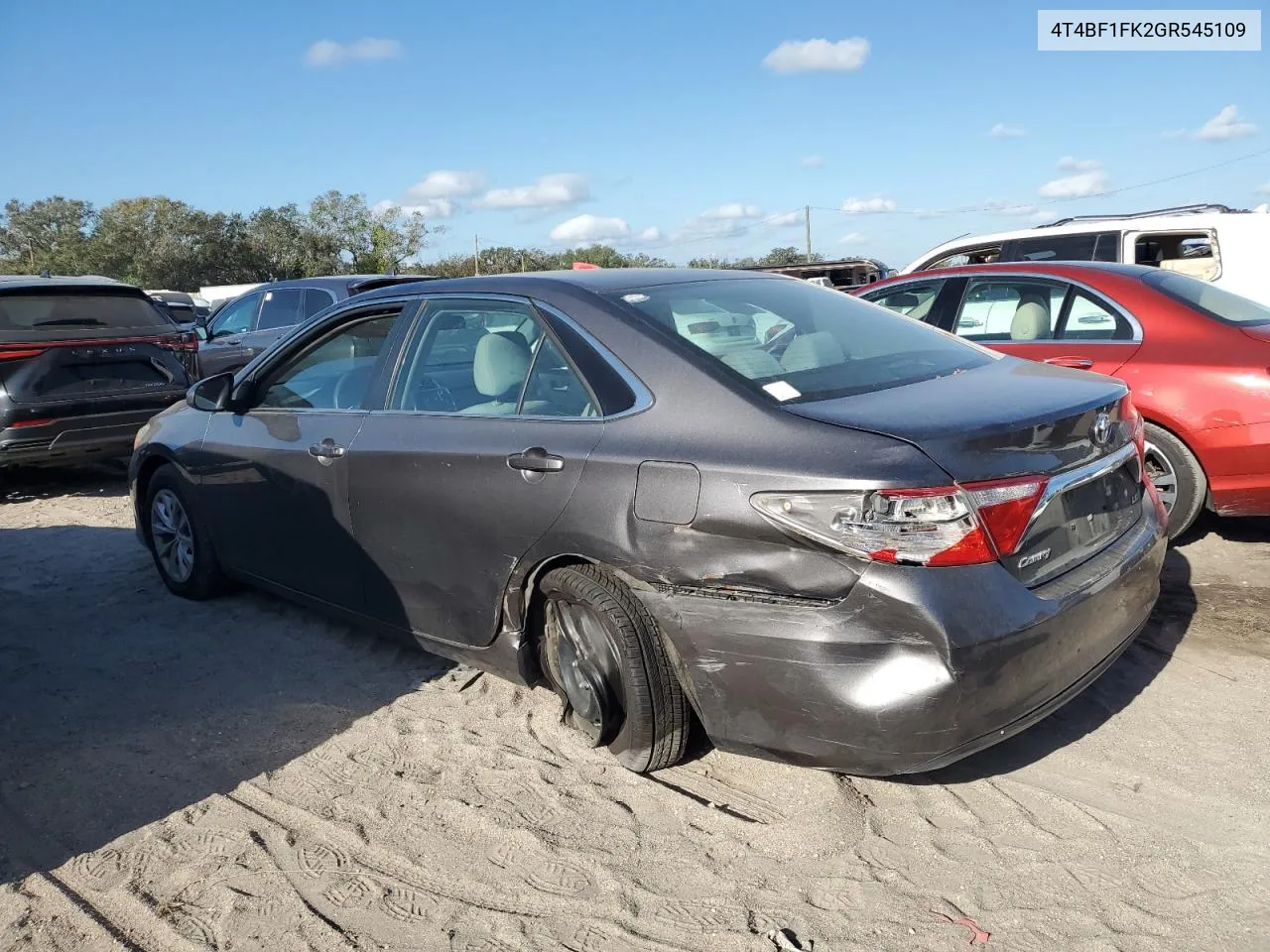 2016 Toyota Camry Le VIN: 4T4BF1FK2GR545109 Lot: 79208204