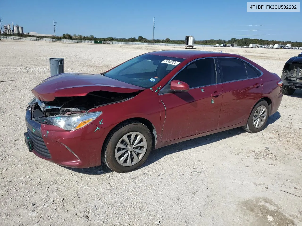 2016 Toyota Camry Le VIN: 4T1BF1FK3GU502232 Lot: 79545384