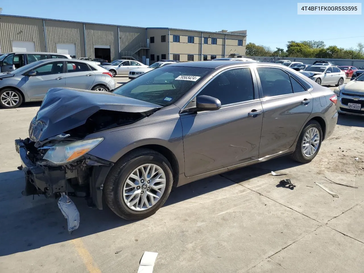 2016 Toyota Camry Le VIN: 4T4BF1FK0GR553595 Lot: 79563424