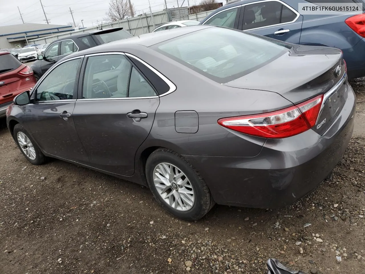 2016 Toyota Camry Le VIN: 4T1BF1FK6GU615124 Lot: 79846304