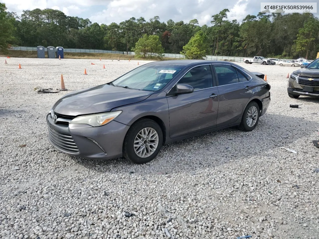 2016 Toyota Camry Le VIN: 4T4BF1FK5GR539966 Lot: 79879474