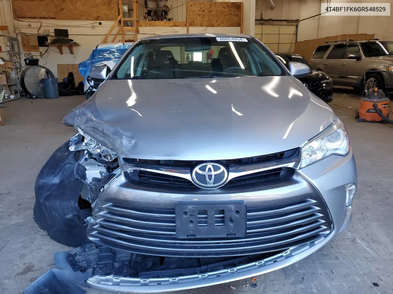 2016 Toyota Camry Le VIN: 4T4BF1FK6GR548529 Lot: 80064954