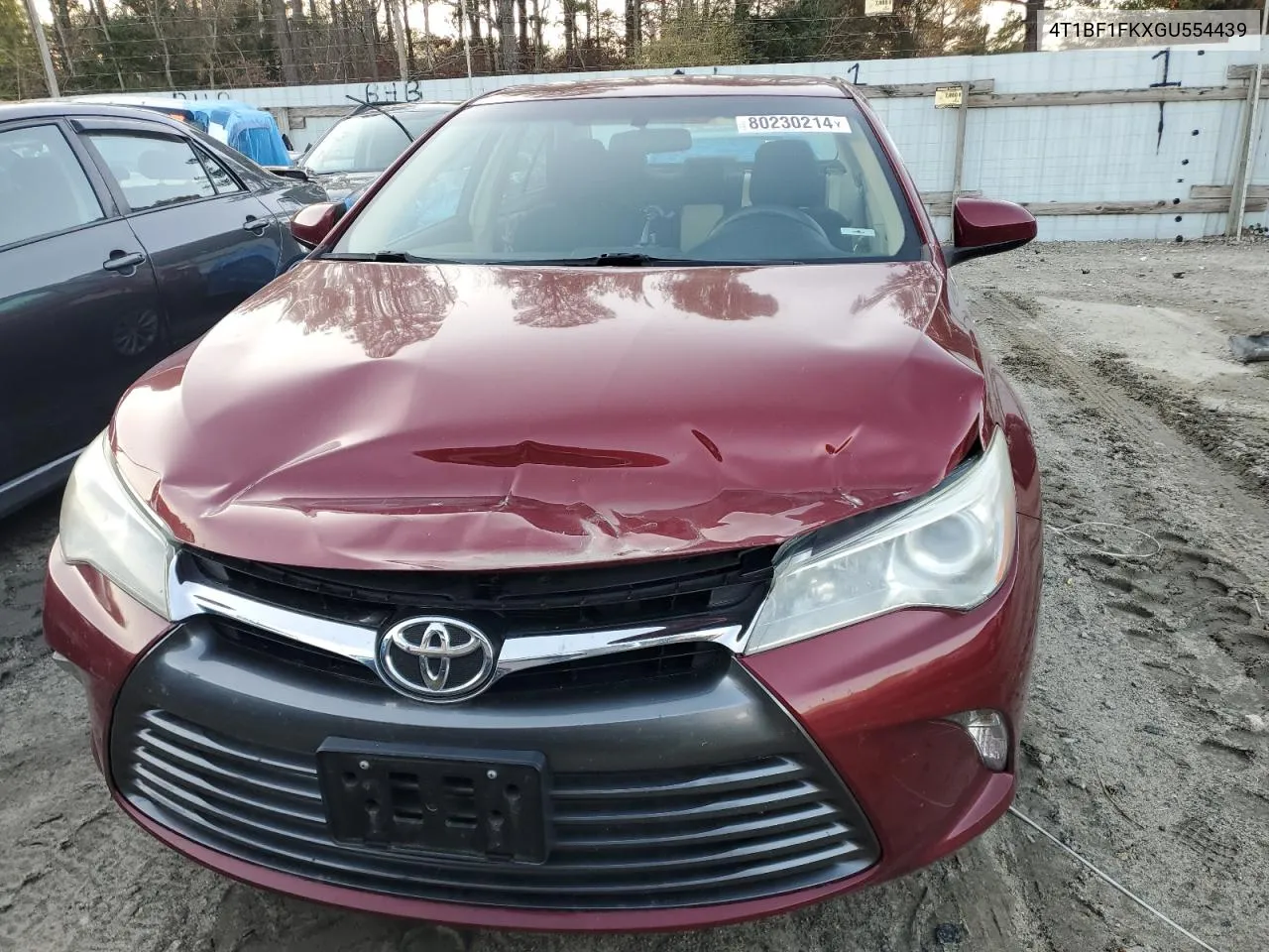 2016 Toyota Camry Le VIN: 4T1BF1FKXGU554439 Lot: 80230214