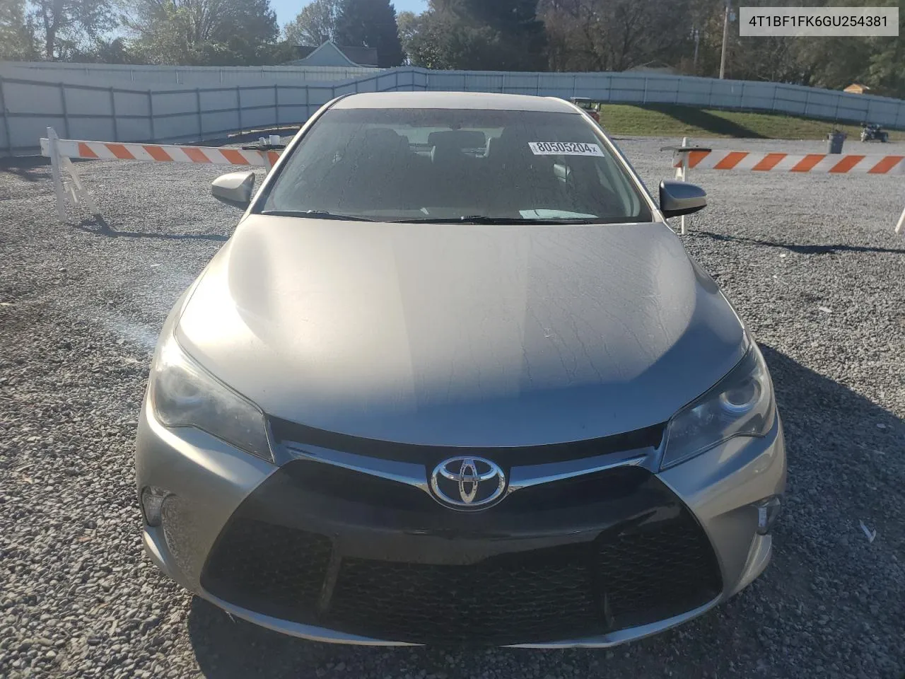 2016 Toyota Camry Le VIN: 4T1BF1FK6GU254381 Lot: 80505204