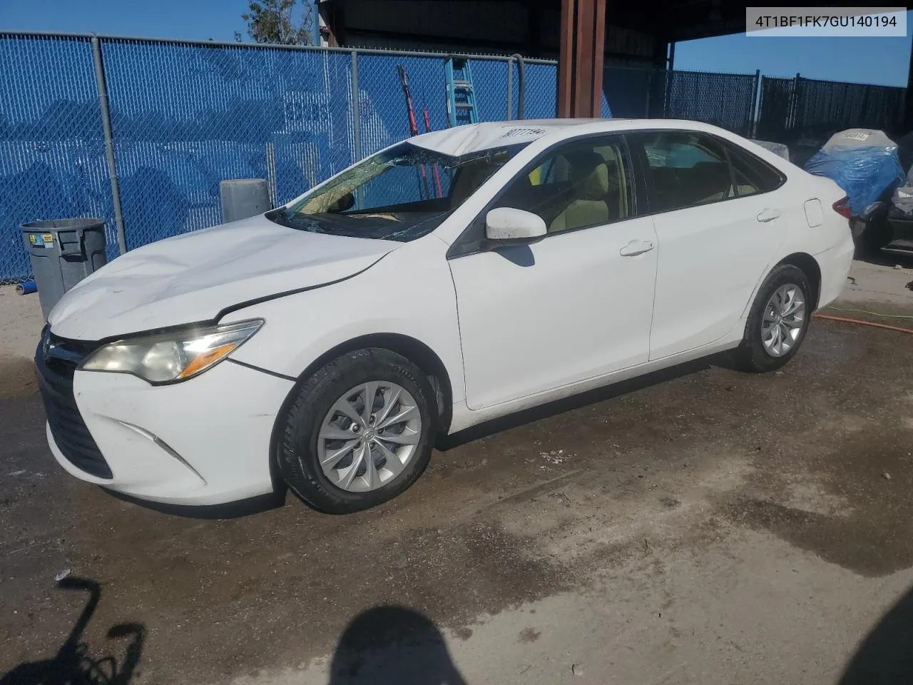 2016 Toyota Camry Le VIN: 4T1BF1FK7GU140194 Lot: 80777194