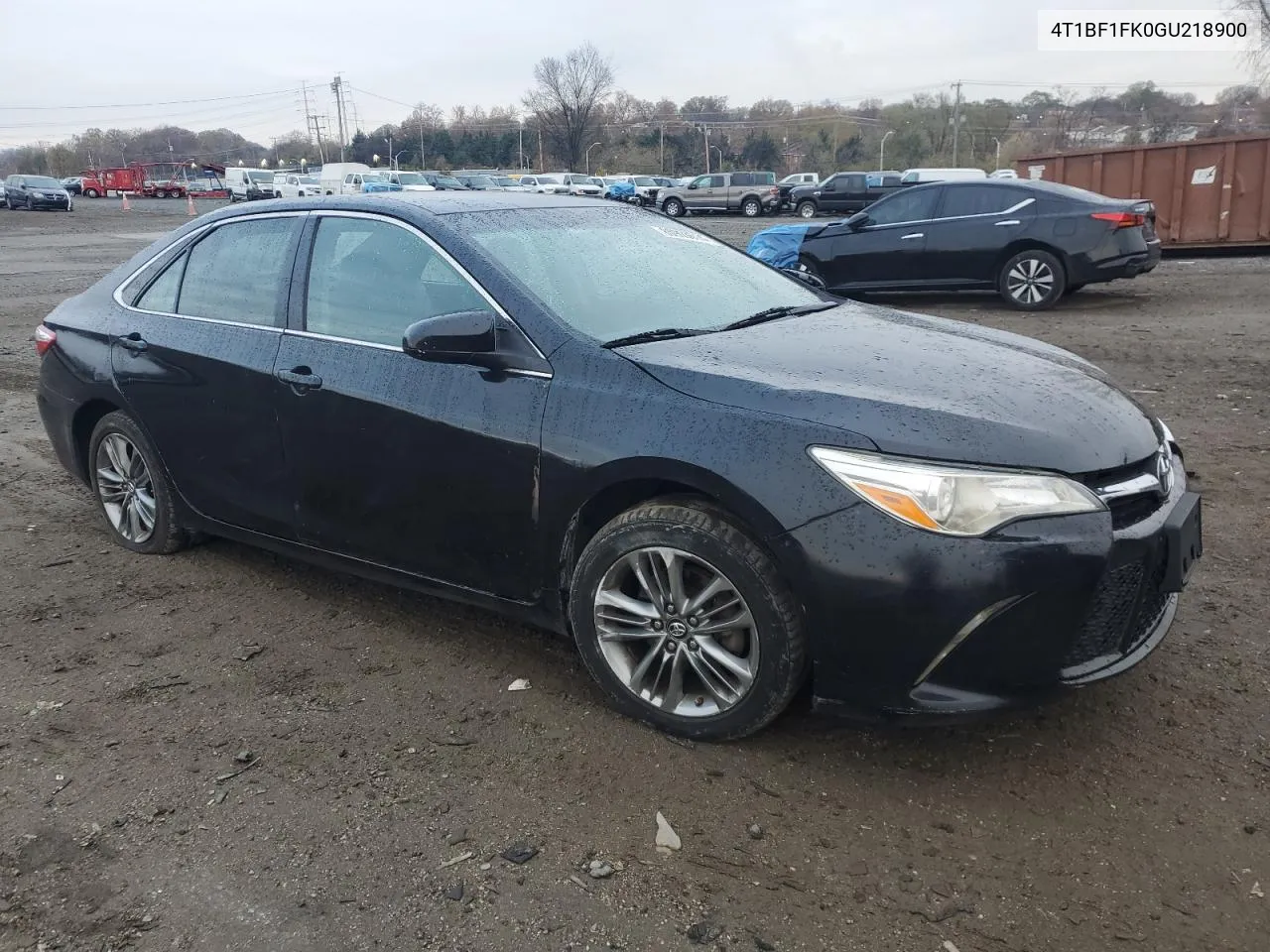 2016 Toyota Camry Le VIN: 4T1BF1FK0GU218900 Lot: 80903614