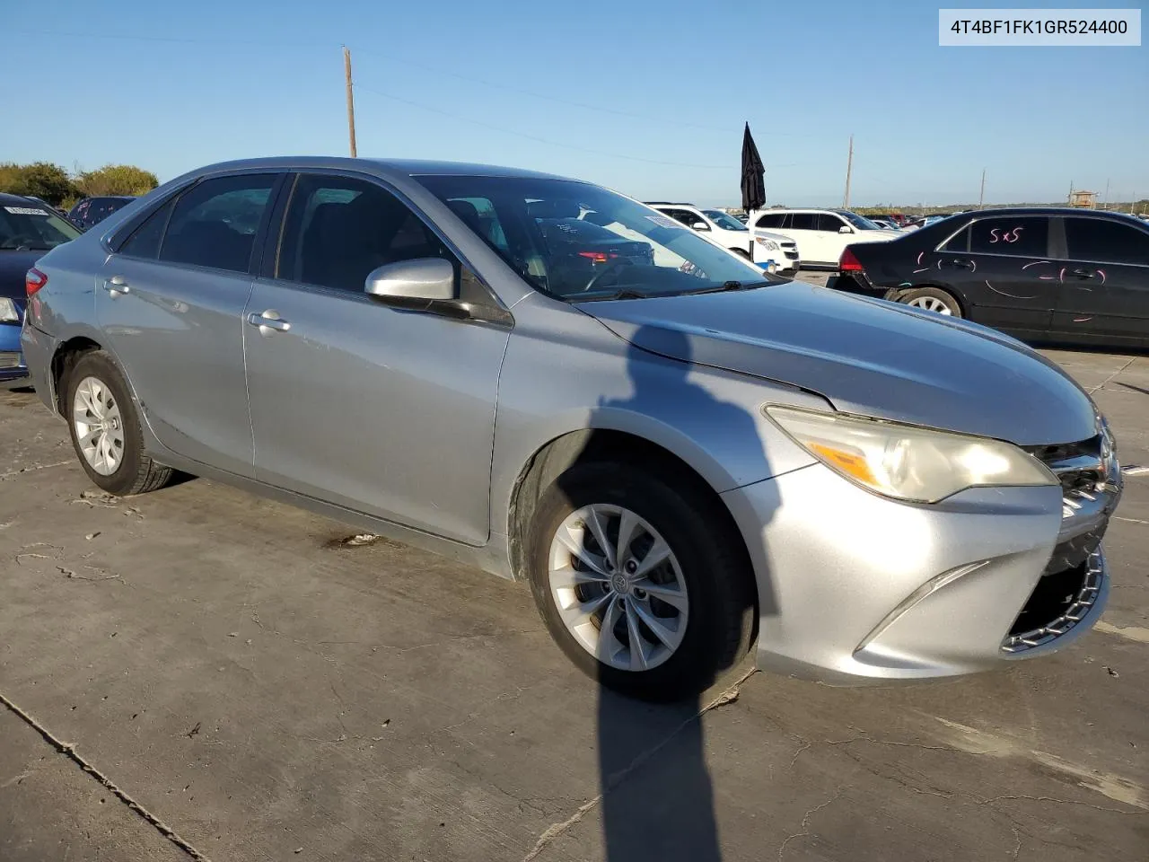 2016 Toyota Camry Le VIN: 4T4BF1FK1GR524400 Lot: 81269684