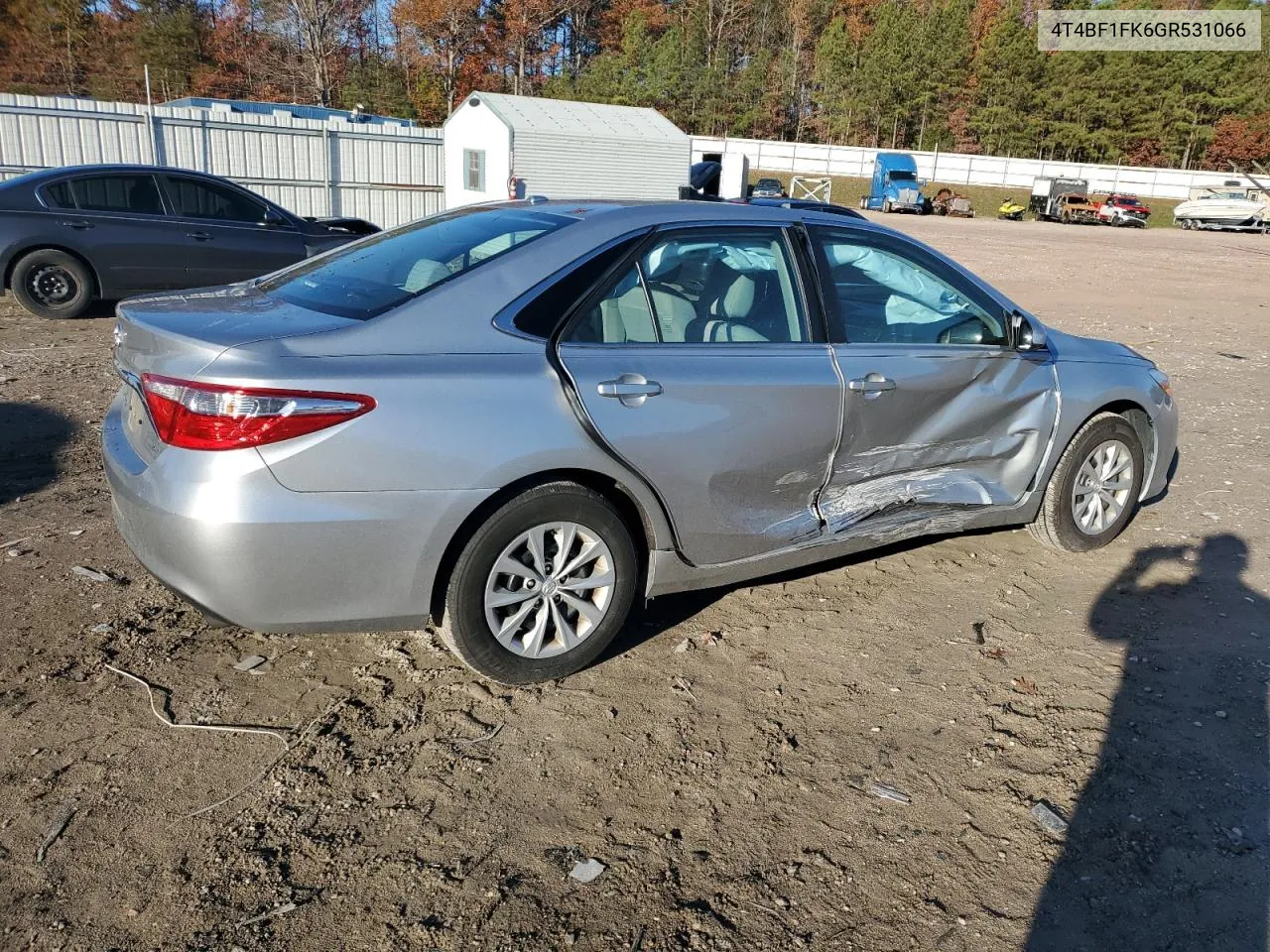 2016 Toyota Camry Le VIN: 4T4BF1FK6GR531066 Lot: 81607054