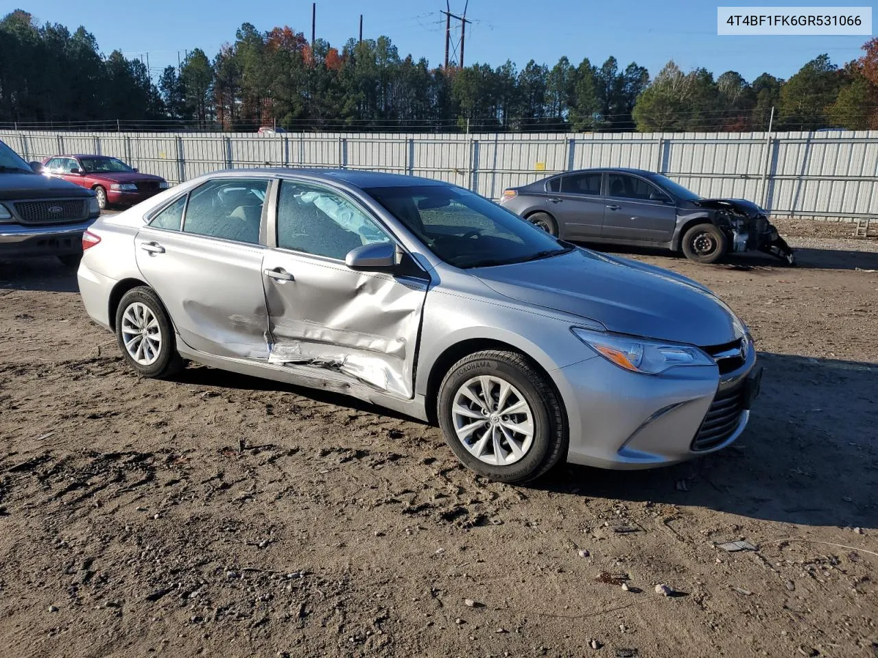 2016 Toyota Camry Le VIN: 4T4BF1FK6GR531066 Lot: 81607054