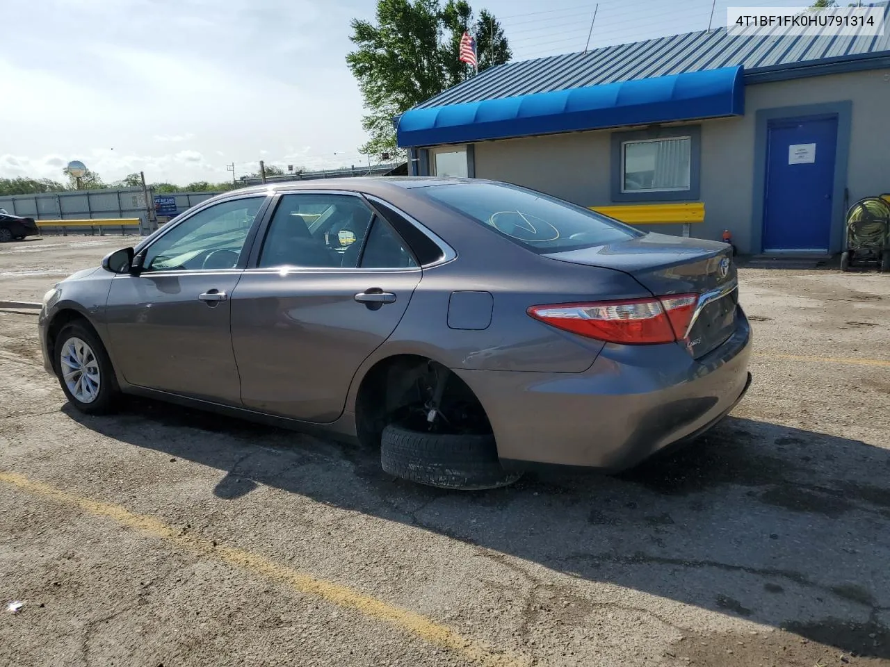 2017 Toyota Camry Le VIN: 4T1BF1FK0HU791314 Lot: 51659384