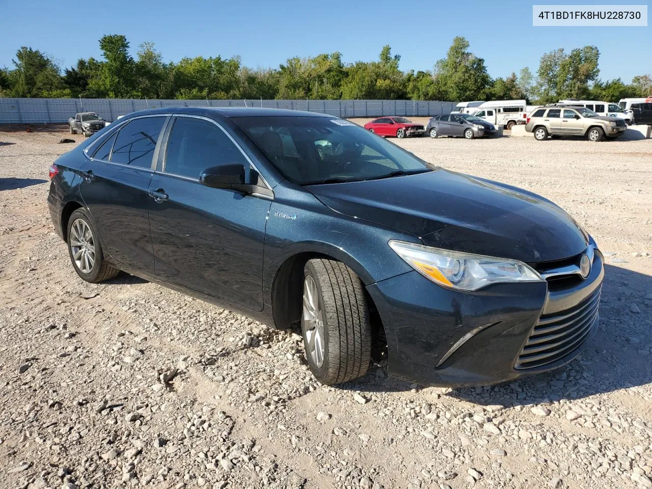 2017 Toyota Camry Hybrid VIN: 4T1BD1FK8HU228730 Lot: 70824754