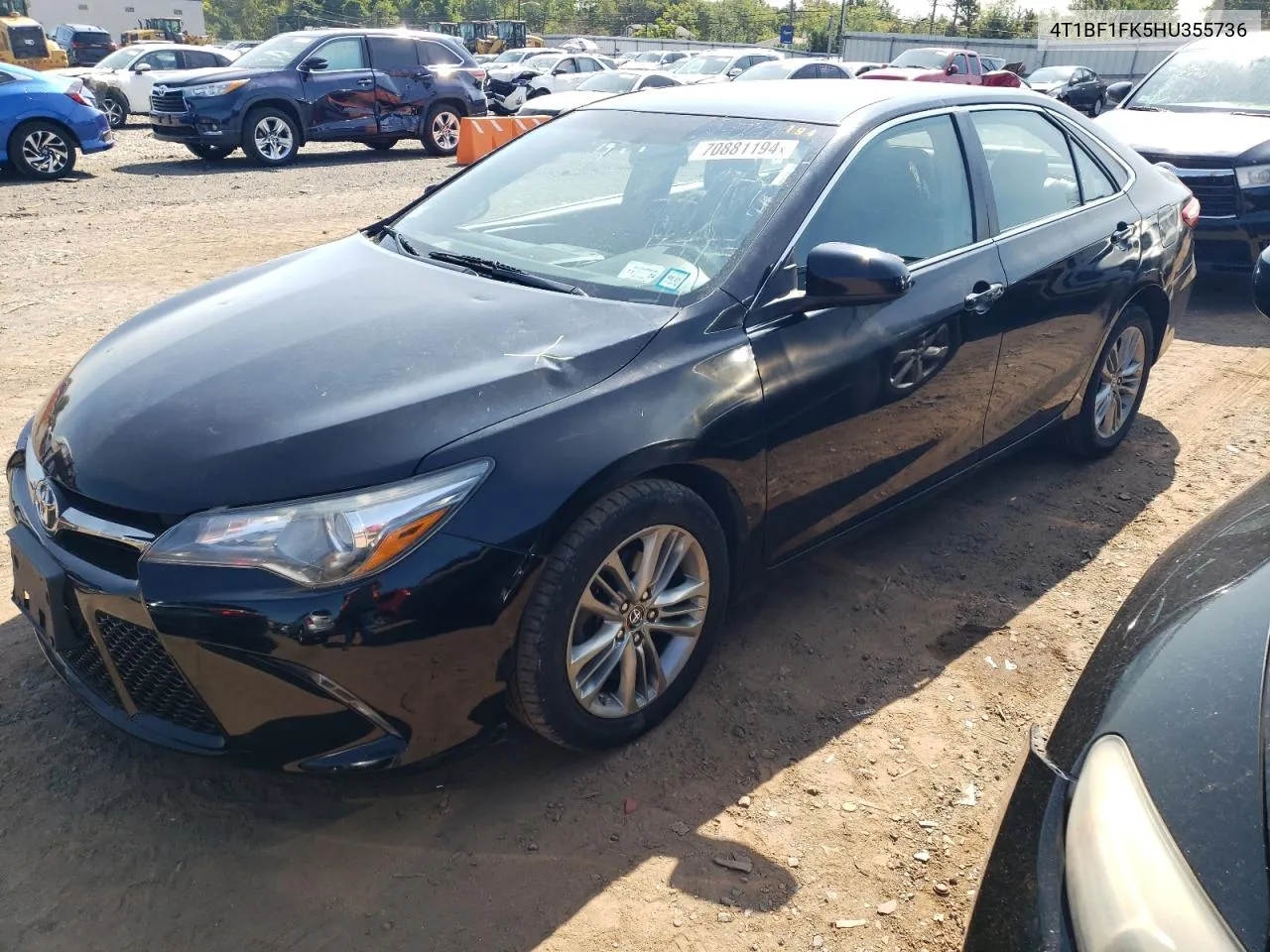 2017 Toyota Camry Le VIN: 4T1BF1FK5HU355736 Lot: 70881194