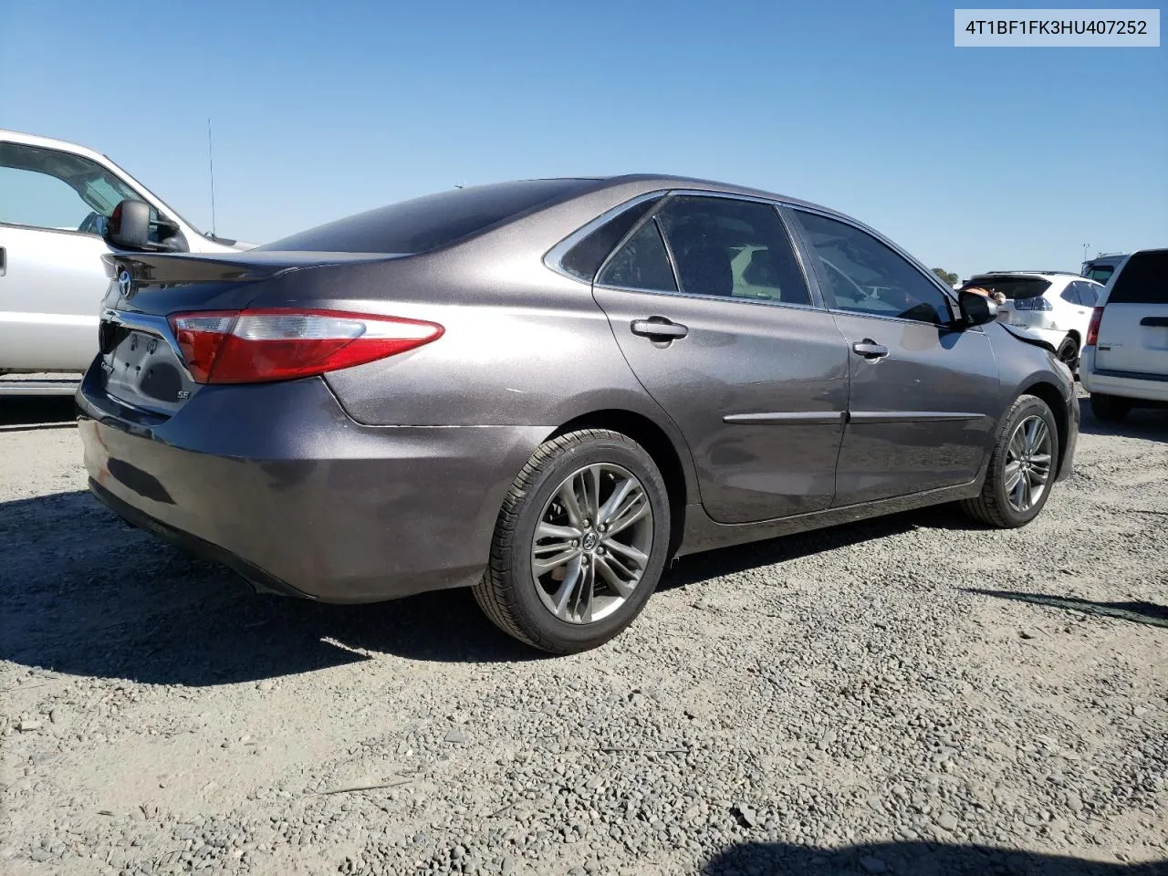 2017 Toyota Camry Le VIN: 4T1BF1FK3HU407252 Lot: 71455434