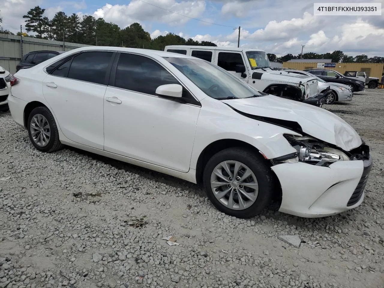 2017 Toyota Camry Le VIN: 4T1BF1FKXHU393351 Lot: 72116644