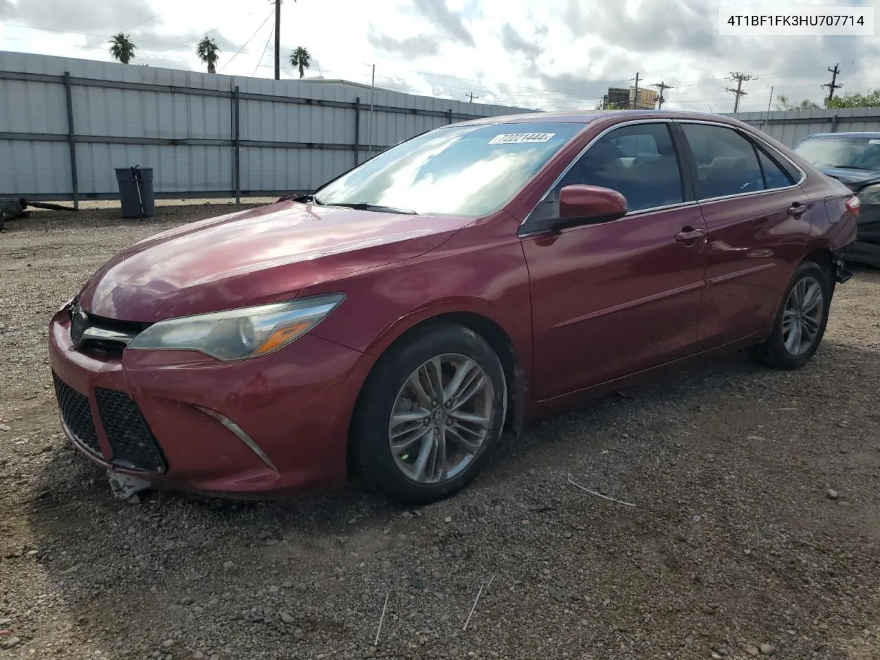 2017 Toyota Camry Le VIN: 4T1BF1FK3HU707714 Lot: 72221444