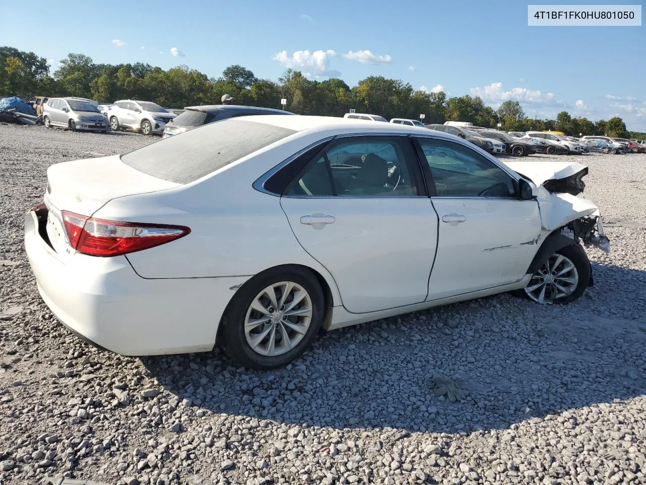 2017 Toyota Camry Le VIN: 4T1BF1FK0HU801050 Lot: 72407204