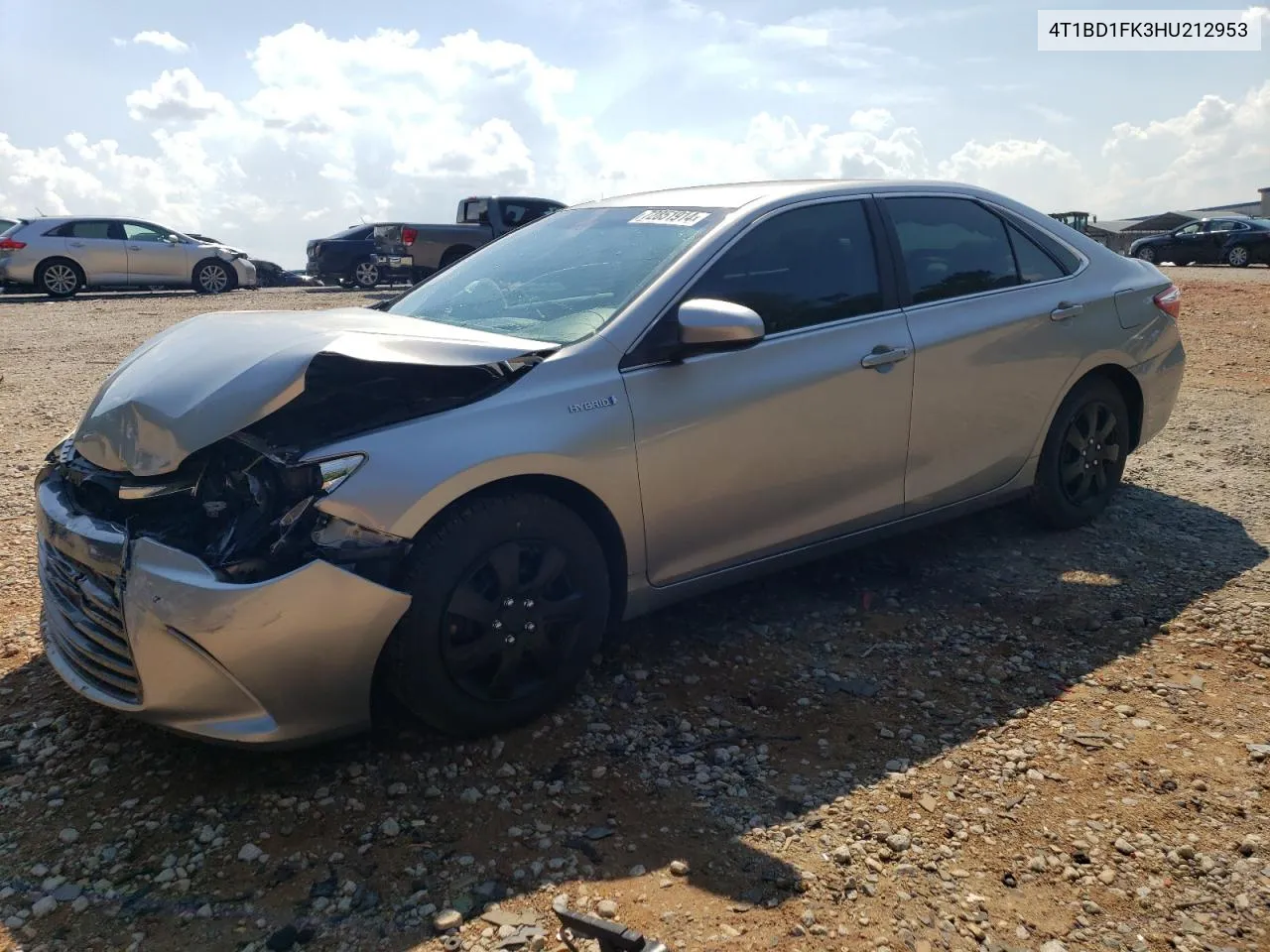 2017 Toyota Camry Hybrid VIN: 4T1BD1FK3HU212953 Lot: 72851914