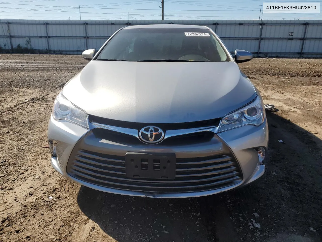 2017 Toyota Camry Le VIN: 4T1BF1FK3HU423810 Lot: 72932114