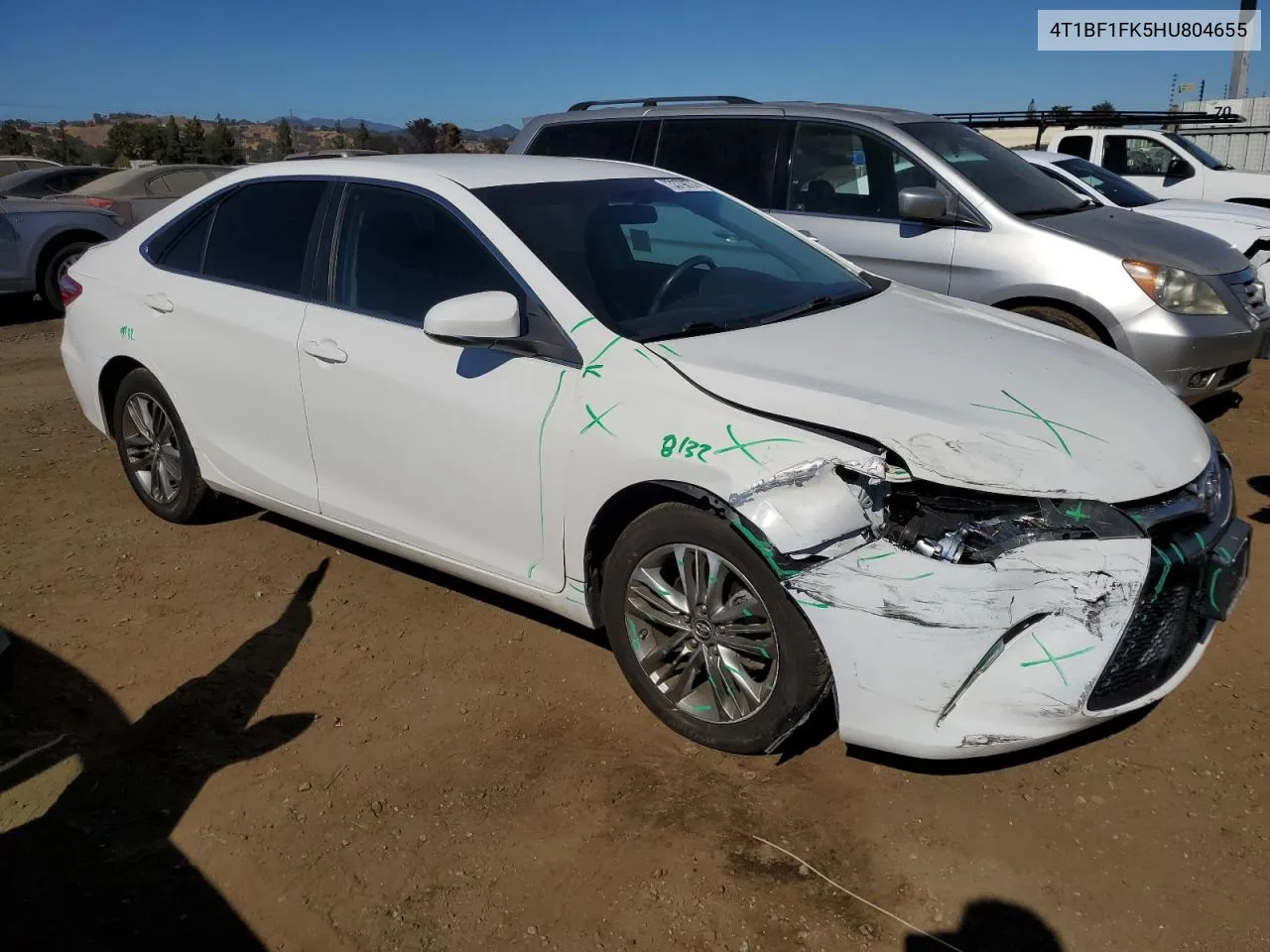 2017 Toyota Camry Le VIN: 4T1BF1FK5HU804655 Lot: 73379674