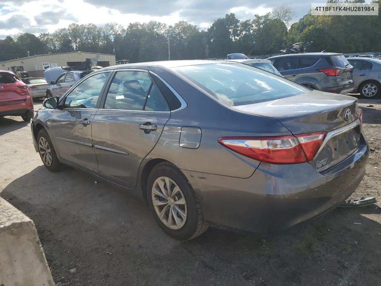 2017 Toyota Camry Le VIN: 4T1BF1FK4HU281984 Lot: 73394144