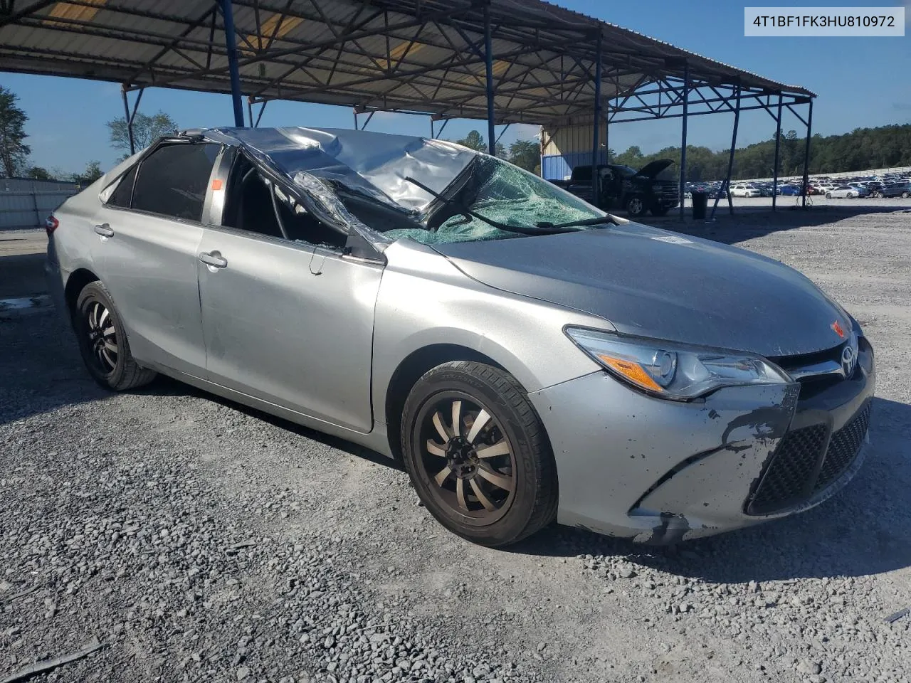 2017 Toyota Camry Le VIN: 4T1BF1FK3HU810972 Lot: 73844174