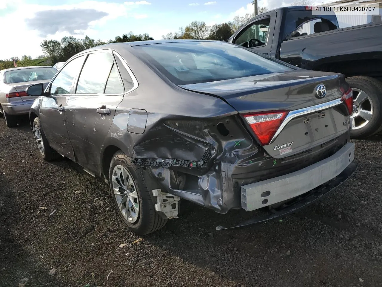 2017 Toyota Camry Le VIN: 4T1BF1FK6HU420707 Lot: 74108044